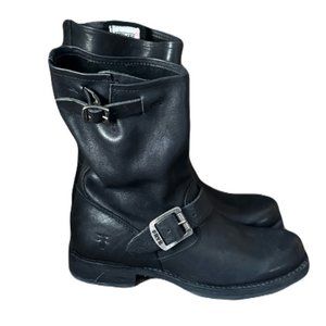FRYE Black Leather Boots Size 6 - 7 Read Description